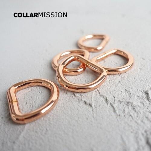 20pcs/lot Plated D Rings for 20mm webbing strapping bags garment leather bag accessory handmade durable D-shaped buckle DK20M