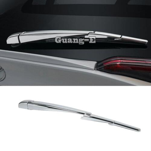 For TOYOTA C-HR CHR 2017 2018 2019 2020 Car Detector ABS Chrome Rear Back Glass Wiper Nozzle Cover Frame Trim Tail Window
