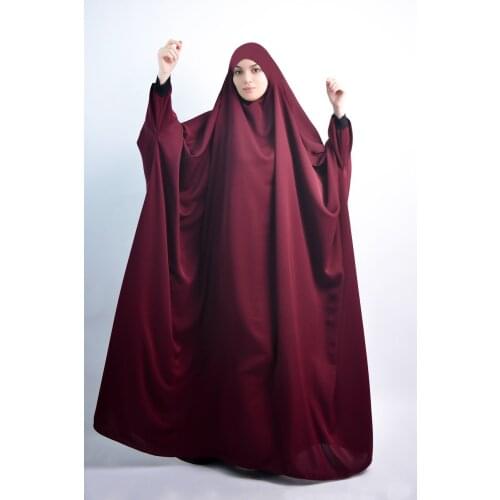 Eid Muslim Women Hooded Hijab Dress Prayer Garment Jilbab Abaya Full Cover Ramadan Long Khimar Gown Abayas Islamic Clothes Niqab