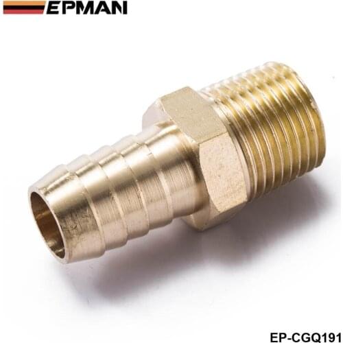 Brass 1/2" MNPT x 5/8" Hose Barb Fitting For BMW VW AUDI Vacuum line/Fuel pump/Oil cooler EP-CGQ191