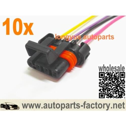 Longyue 10pcs LS1 LT1 O2 Oxygen Sensor Wiring Connector Pigtail Accessories For Camaro Firebird Corvette 12"