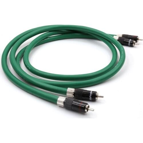 McIntosh 2328 High Quality Hifi Audio Pure Copper HiFi Audio cable RCA interconnect cable silver plate ap rca plug