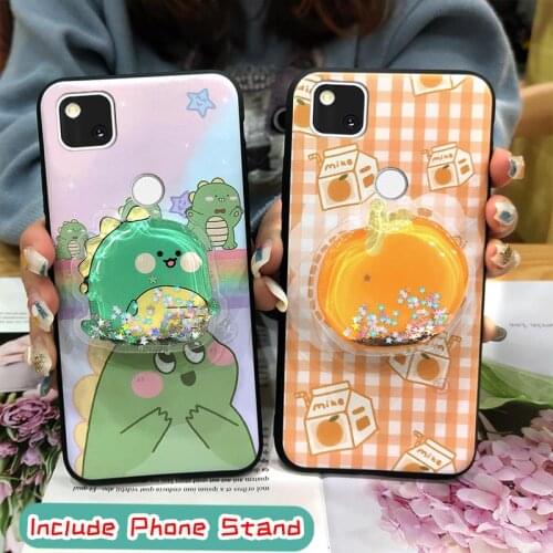 Fashion Design Cover Phone Case For Google Pixel 4A Kickstand Shockproof drift sand Durable Cute