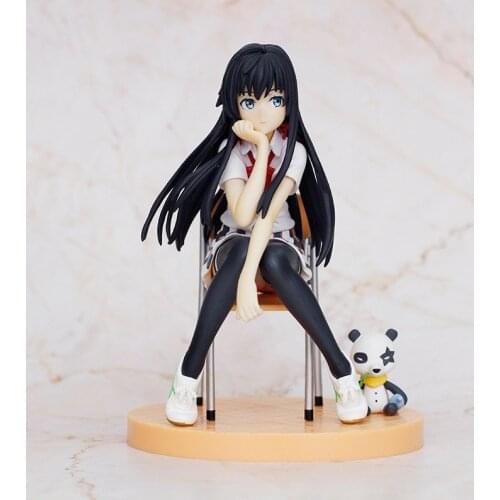 My Teen Romantic Comedy Yukinoshita Yukino Stting Ver. PVC Action Figure Cute Girl Bear Collection Model Toys Desk Car Ornaments