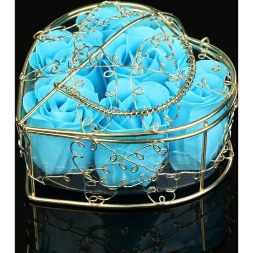 Random Heart Scented Bath Body Petal Rose Flower Soap Wedding Decoration For Household Creative Bathroom Convenient Durable