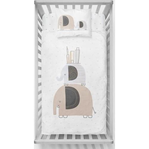 Organic Baby Duvet cover set-Pure Baby Series Size: 100x150