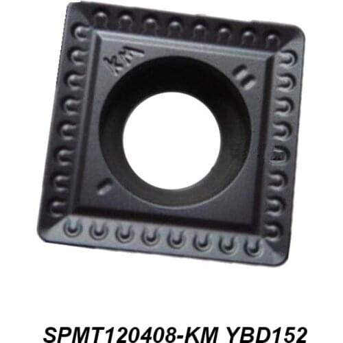 Original SPMT 120408-KM SPMT120408-KM YBD152 YBG302 Carbide Turning Tool of CNC Cutting Tool External Round Turning Insert