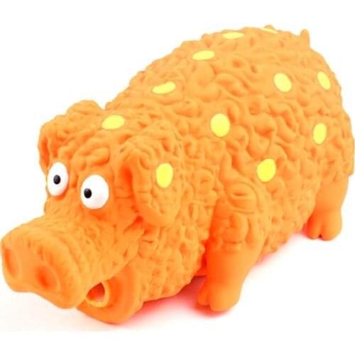 Squeaky Dog Toys For Aggressive Chewers Puppy Chew Pig Toy Indestructible Durable Natural Latex Pet Toy For Medium Large Breed