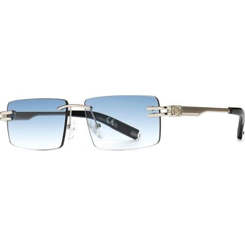 2021 new modern retro square frame narrow sunglasses INS wind street shooting big-name sunglasses