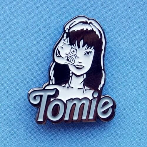 Horror Anime Tomie from Junji Itos Cosplay Enamel Brooch Pin Hat Bag Collar Lapel Pins Badges Fashion Jewelry Accessories