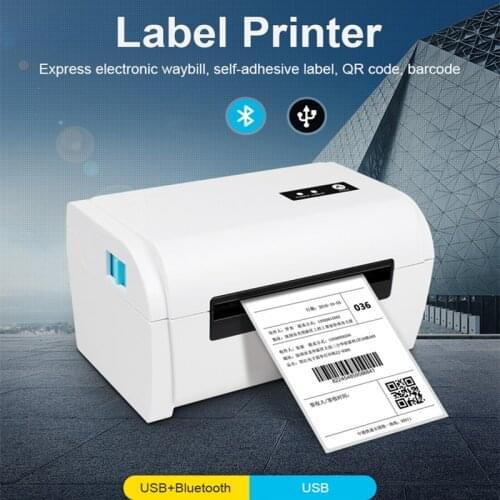 160mm/s Bluetooth-compatible USB Port Barcode Label Printer Thermal Barcode Printer Thermal Receipt Printer 110mm Thermal Paper