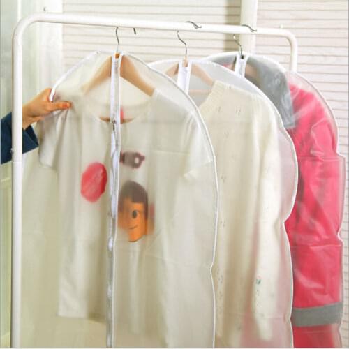 Thick washable Transparent Fad Clothes Hanging Garment Suit Coat Dust Cover Protector Wardrobe Storage Bag AU229