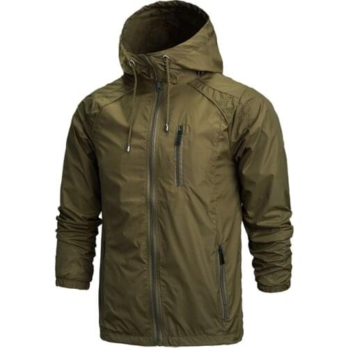 Hoodie Windbreaker Camping Climbing Trekking Fishing Male Coat Mens Hiking Hooded Jackets Outdoor Sport Thin