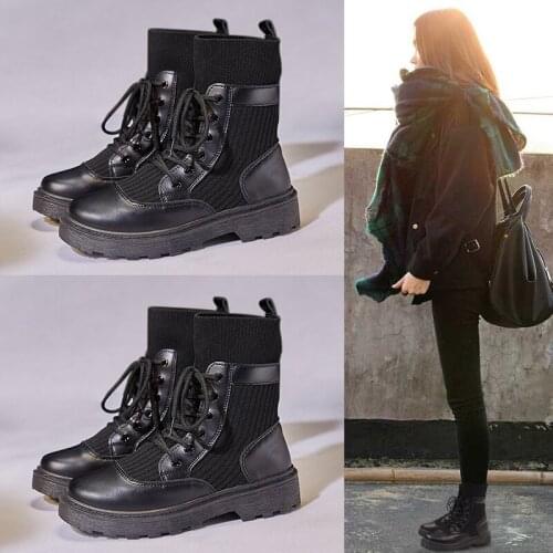 Womens shoes autumn and winter Martin boots socks boots high boots