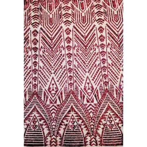 Best quality SYJ-1232 african tulle mesh lace fabric for bridal dress comfortable french lace fabric with sequins