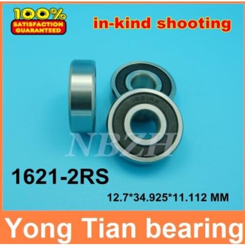 1pcs) High quality inch bearings 1621-2RS 1/2"x 1 3/8"x 7/16" inch 12.7*34.925*11.112 mm