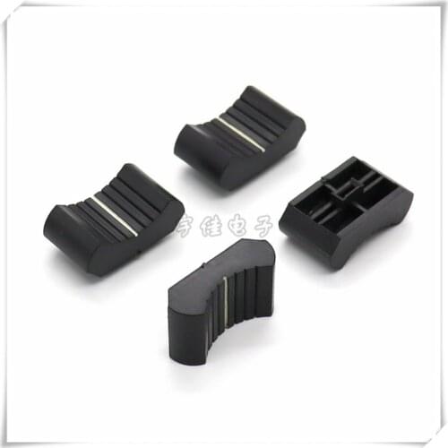 10 Piece 24.5 * 14 * 11mm straight slide potentiometer key cap aperture 4MM fader console push key cap mixer fader cap