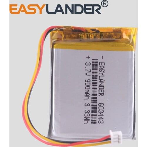 3 line Li polymer battery 3.7V e road route LH950 LH980N 603443 900mAh 5 inch navigator car dvr video recorder dash cam