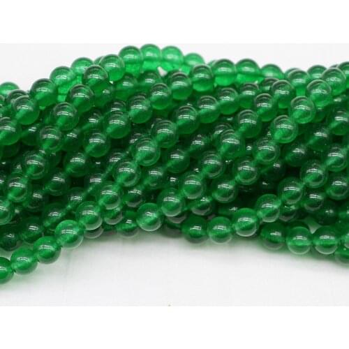 4 6 8 10 12 mm Natural Malay Jades Round Bead Loose Spacer Beads Bracelet Necklace For DIY Jewelry Making Findings Accessories