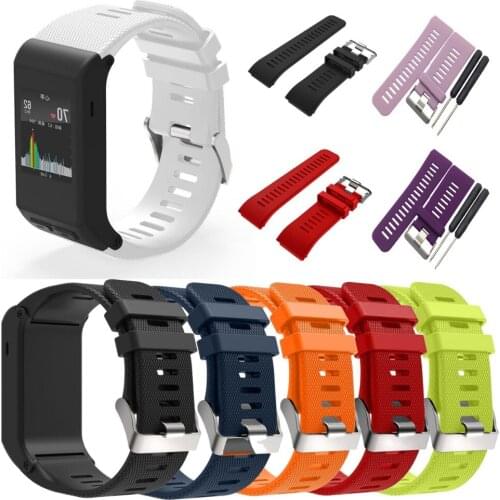 50pcs/Lot by DHL for Garmin Vivoactive HR Soft Silicone Replacement Wristband Strap band Watch bracelet + Tool Kits 8 Colors