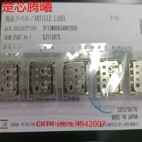 CHUXINTENGXI SF15W006S4BR2000 For N808 SD SIM Card Reader Connector