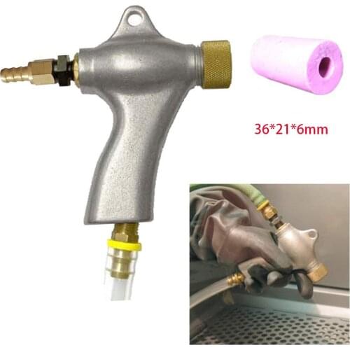 Holdwin Air Sandblasting Gun with 1pcs Ceramic or Boron Carbide Blasting Nozzles for Sandblasting Cabinet Parts
