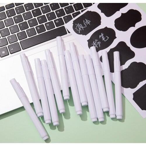 3/5/10Pcs/set White Liquid Chalk Pen Marker for Glass Windows Electronic Blackboard Chalkboard Window White Pen Wall Sticker