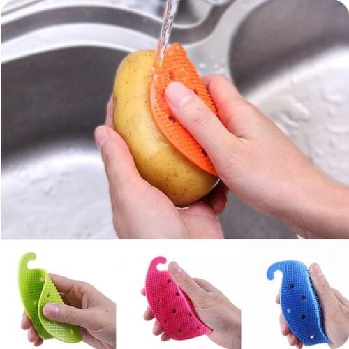 Multi-functional Fruit Vegetable Brush Kitchen Tools Cleaning Brush For Potato Kitchen Home Gadgets cooking tool