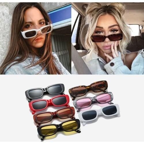 Fashion Night Vision Glasses Vintage Square Lady Sunglasses Travel Small Rectangle Sun Glasses Men and Women Sport Sunglasses