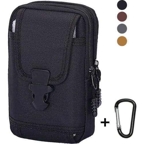 Men Tactical Molle Phone Pouch Belt Waist Pack Bag Small Pocket Military Waist Pack Running Pouch Travel Camping Bag