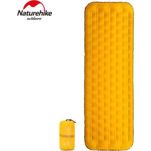 Naturehike 20D TPU Thicken Inflatable Mat Ultralight Waterproof 3D Side Wall Egg Trough Air Bed Portable Camping Sleeping Pad