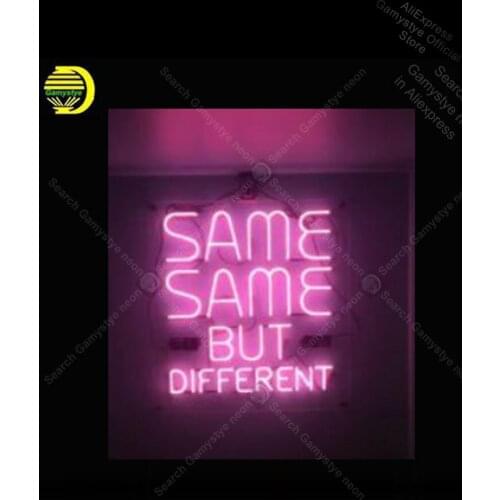 Neon Sign for Same But Different Neon Bulb sign handcraft Signboard Neon Light Advertisement Sign Lighting Neon Signs For Home