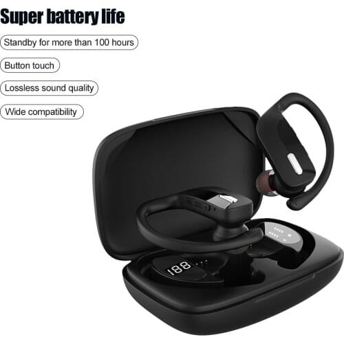 New Wireless Bluetooth Earbuds Hands-Free Sports Gaming Headset for Smartphone T17 Tws Wholesale Ear-Hook Waterproof Headphones
