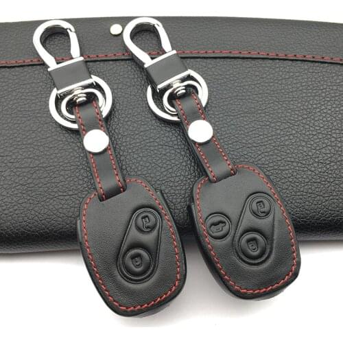 High quality Genuine Leather key chain ring cover case holder Fit for Honda CR-V Civic Fit Freed StepWGN Key Two 2 Buttons