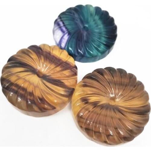 Natural colorful fluorite flower Necklace Charms Women Jewelry Gift