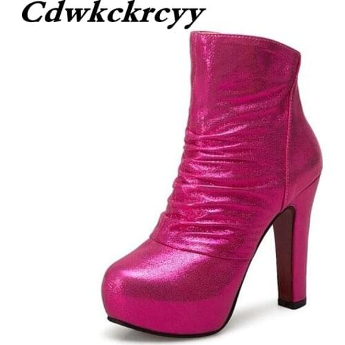 Promotional products winter New style Short tube fashion Martin boots Super heel sexy Nightclub Women Boots plus size 34-43