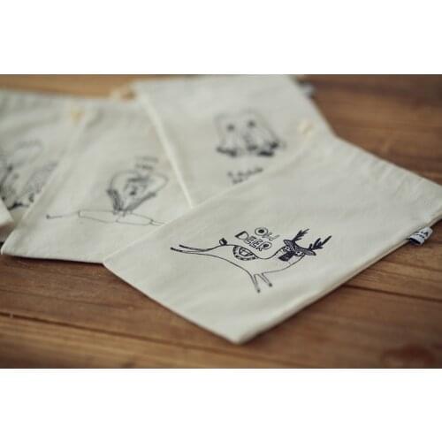 110pcs cotton canvas customized 6*27cm drawstring jewelry bag wholesale for gift storage and packaging free shipping by DHL