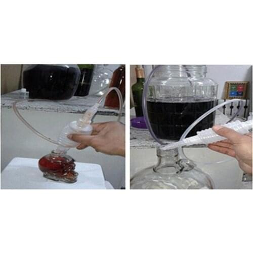 1PC Food Grade Plastic Siphon Filter Skin Slag Filter Transfer Bottle Wine Press Device Brewing Tool