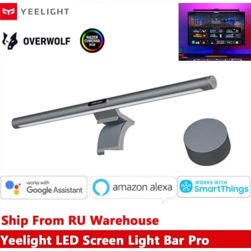 Yeelight LED Screen Light Bar Pro Gaming Version with USB Cable APP Control Compatible Razer Chroma OverWolf Mijia APP Alexa