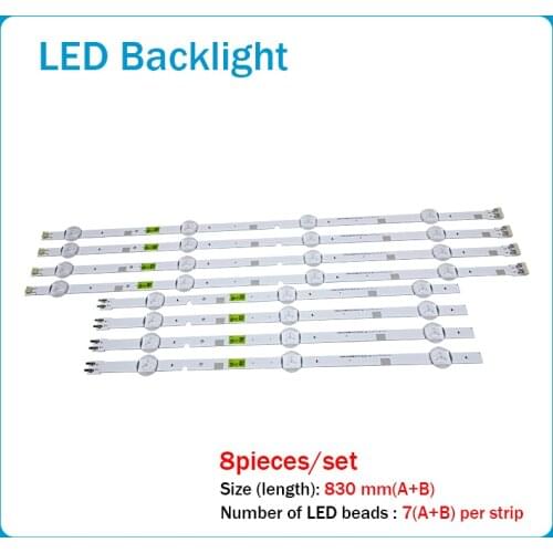 LED backlight strip 7 lamp for Sa ms ung 43"TV 2015 SVS43 FCOM FHD DOE B UA43J51SW UN43J5000 CY-JJ043BGAV1H Un43j5200 N43J5300af