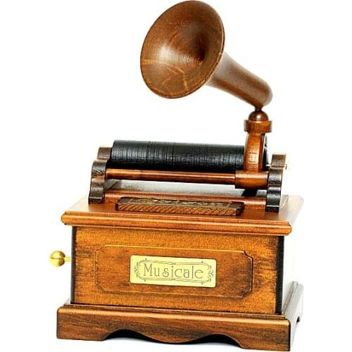 Memories of ancient phonograph crafts girlfriends birthday present