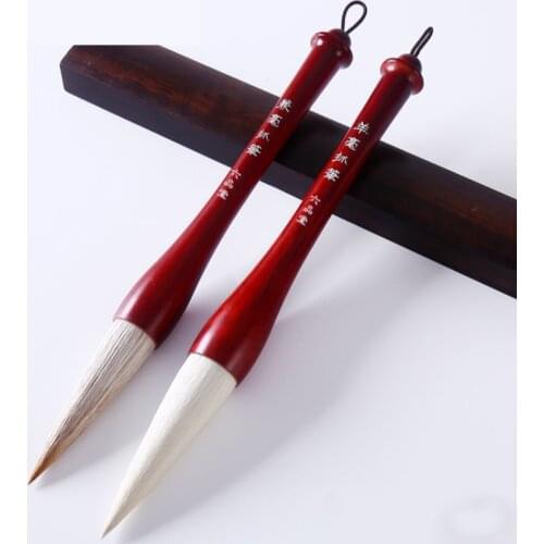 Weasel Hair Calligraphy Brush Pen Chinese Traditional Caligrafia Writing Hopper-shaped Brush Multiple Hair Calligraphy Brush Pen
