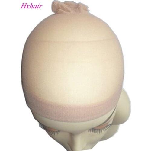 Wholesale-12pcs No.1 Hairnets Wigs Cap / Womens Accessories Wigs Mesh Weaving / Beige& Black &Brown