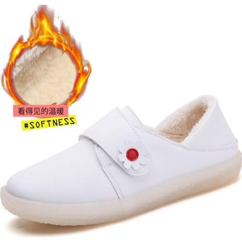 2020 Winter Plush Women Tennis Shoes Female Warm Comfortable Outdoor Jogging Sport Shoes Stable Athletic slip on Soft Trainers