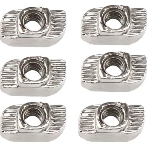 10pcs M3 M4 M5 European standard aluminum T-nut 20 30 Profiles series ship hammer head nut for 3D printer accessories