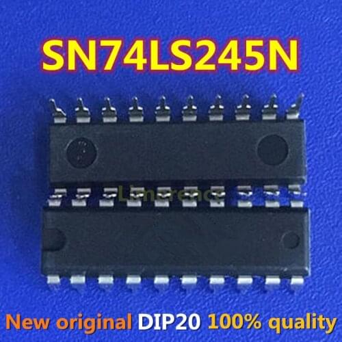10PCS SN74LS245N DIP20 SN74LS245 DIP 74LS245N DIP-20 74LS245 HD74LS245P new and original IC