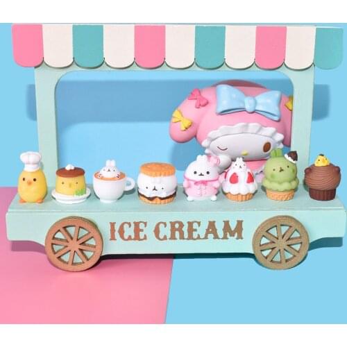 12pc Cute Cake Mini Food Dollhouse Decor Resin Figure Craft Figurine Decoration Miniature Garden Fairy Ornament DIY Accessory