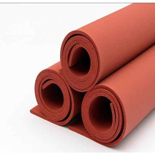 1x Silicone Foam Slab Plate Sheet Board Heat Insulation Blanket 140/170/230/250/260/280 x 150/160/170/180/200mm Red