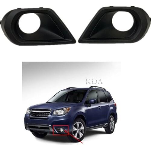 2Pcs Auto Front Bumper Fog Light Grill Cover Bezels Grills 57731SG020 For Subaru Forester 2014 2015 2016 57731-SG020 57731-SG030