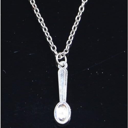 20pcs New Fashion Necklace 24mm kitchen cooking spoon Pendants Short Long Women Men Colar Gift Jewelry Choker